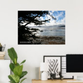 Poster Coucher de soleil d'argent à Carmel (Bureau à domicile)