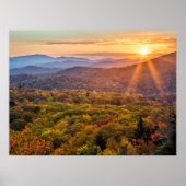 Poster Coucher de soleil d'automne à Beacon Heights (Devant)