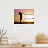 Poster Coucher de soleil de automne de You Me Seen Me Fal (Cuisine)