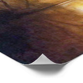 Poster Coucher de soleil de Bierstadt dans la peinture de (Coin)