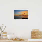Poster coucher de soleil de Biscayne (Cuisine)