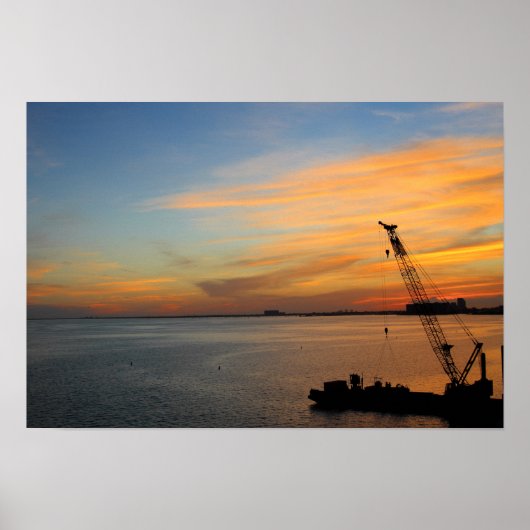 Poster coucher de soleil de Biscayne (Devant)