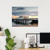 Poster Coucher de soleil de Brighton Pier (Bureau à domicile)