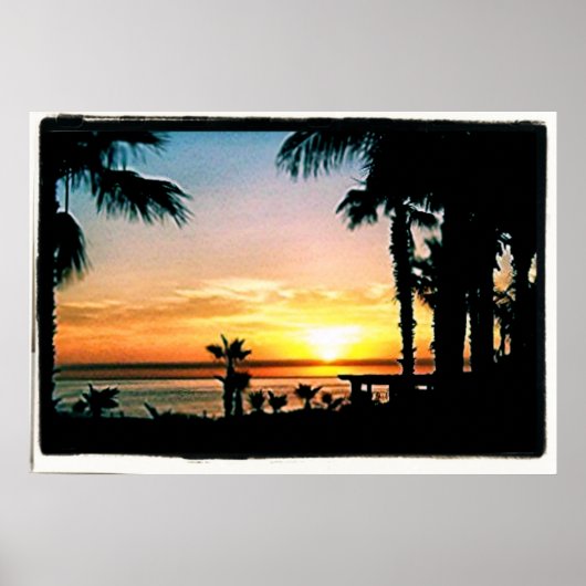 Poster Coucher de soleil de cabo paisible (Devant)