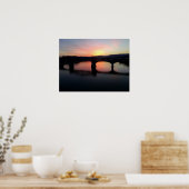 Poster Coucher de soleil de Chattanooga sur l'eau (Cuisine)
