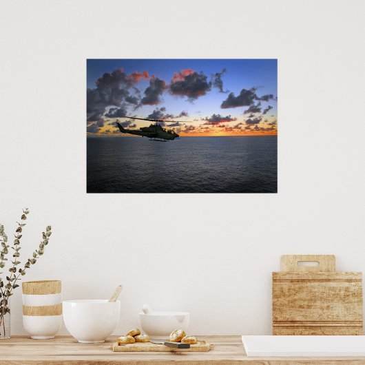 Poster Coucher de soleil de Cobra (Cuisine)