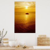 Poster coucher de soleil de Cornwall (Cuisine)