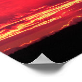 Poster Coucher de soleil de Crimson (Coin)