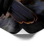 Poster Coucher de soleil de faucon mignon Imaginaire auto (Coin)