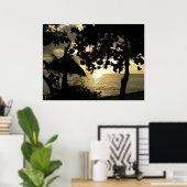 Poster Coucher de soleil de Fidji (Bureau à domicile)