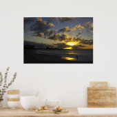 Poster Coucher de soleil de Grace Bay 01 (Cuisine)