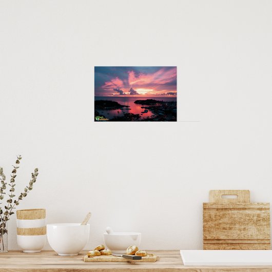 Poster Coucher de soleil de Grenade (Cuisine)