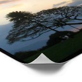Poster Coucher de soleil de Haleiwa (Coin)