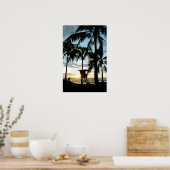 Poster Coucher de soleil de Haleiwa (Cuisine)