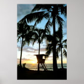 Poster Coucher de soleil de Haleiwa (Devant)