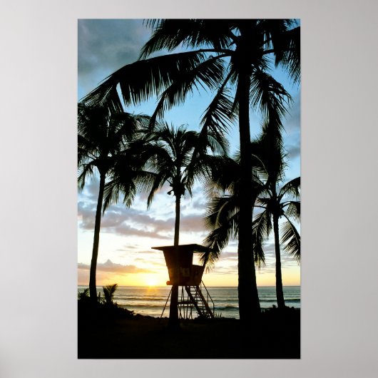 Poster Coucher de soleil de Haleiwa (Devant)