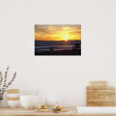 Poster Coucher de soleil de Huntington Beach (Cuisine)