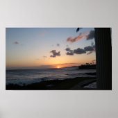Poster Coucher de soleil de Kauai (Devant)