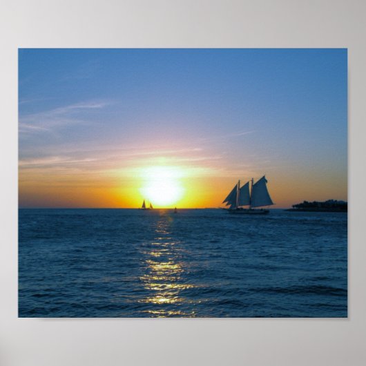 Poster Coucher de soleil de Key West (Devant)