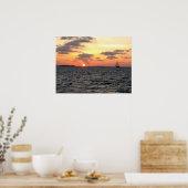 Poster Coucher de soleil de Key West - Floride (Cuisine)