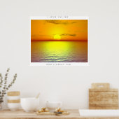 Poster Coucher de soleil de la mer (Cuisine)
