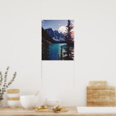 Poster Coucher de soleil de la Moraine (Cuisine)