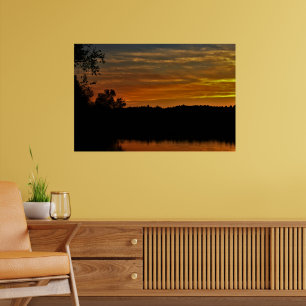 Poster Coucher de soleil de la récolte d'Halloween éffray
