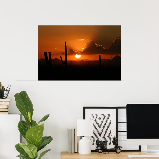 Poster Coucher de soleil de l'Arizona (Bureau à domicile)