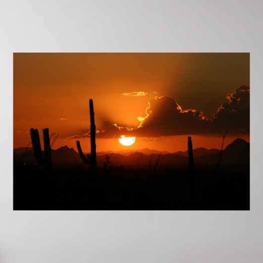 Poster Coucher de soleil de l'Arizona (Devant)