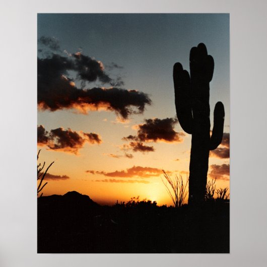 Poster Coucher de soleil de l'Arizona (Devant)