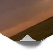 Poster Coucher de soleil de l'édifice en pierre (Coin)
