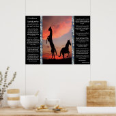 Poster Coucher de soleil de l'étoile noire de Desiderata (Cuisine)