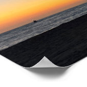 Poster Coucher de soleil de l'heure d'or - Venice Beach,  (Coin)