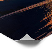 Poster Coucher de soleil de loch (Coin)