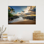 Poster Coucher de soleil de Makena Beach Cove (Cuisine)