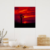 Poster Coucher de soleil de moulin (Cuisine)