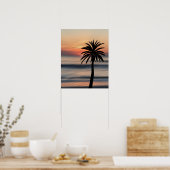 Poster Coucher de soleil de Palm (Cuisine)