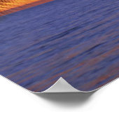 Poster Coucher de soleil de palmier (Coin)