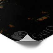 Poster Coucher de soleil de palmier (Coin)