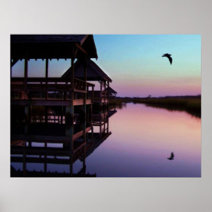 Poster Coucher de soleil de Pawleys Island Creek