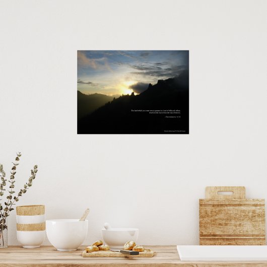 Poster Coucher de soleil de Phantom Spires (Cuisine)