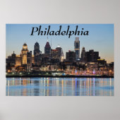 Poster coucher de soleil de Philly (Devant)