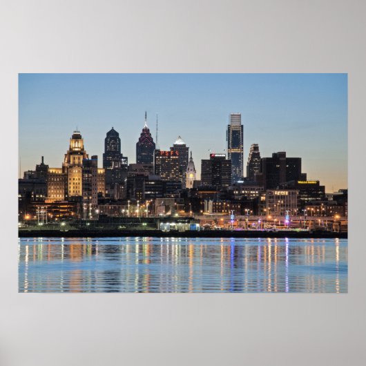 Poster coucher de soleil de Philly (Devant)