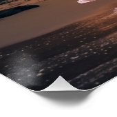 Poster Coucher de soleil de plage tropical (Coin)