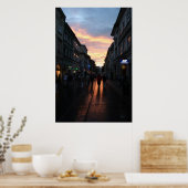 Poster Coucher de soleil de Pologne (Cuisine)