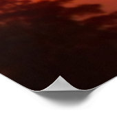 Poster Coucher de soleil de récolte (Coin)