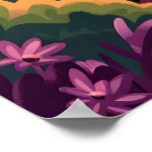 Poster Coucher de soleil de Saint-Tropez (Coin)