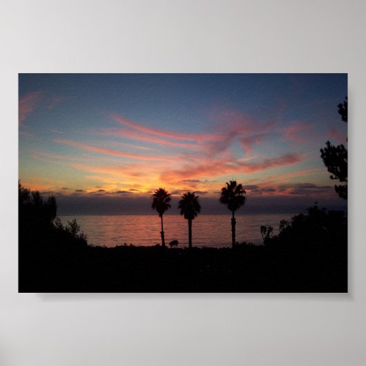 Poster Coucher de soleil de San Diego (Devant)