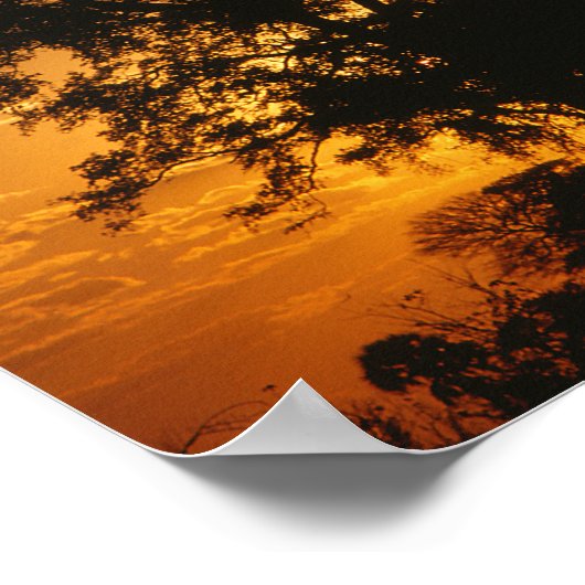Poster Coucher de soleil de Savannah (Coin)