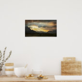 Poster Coucher de soleil de Snowdonia (Cuisine)